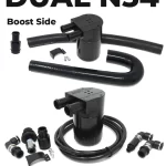 Dual BMS Turbo Double Baffle Oil Catch Can Kit for N54 BMW (Vacuum & Boost)