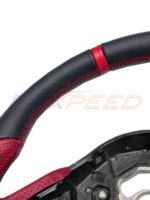 Supra GR 2020+ Red+Black Leather Steering Wheel - Image 2