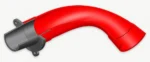 VAG 1.8/2.0 TSI (MQB) Turbo Muffler Delete, OEM Pressure pipes, Black hose - Image 3