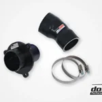 VAG 1.8/2.0 TSI (MQB) Turbo Muffler Delete, OEM Pressure pipes, Black hose