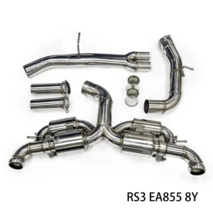 JDY 2.5T RS3 8Y Racing Stainless Steel Exhaust - Catback